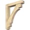 Ekena Millwork Merced Craftsman Rough Sawn Bracket w/ Offset Brace, Douglas Fir, 6"W x 32"D x 38"H BKT0604X32X38MRC04RDF - alternate 1